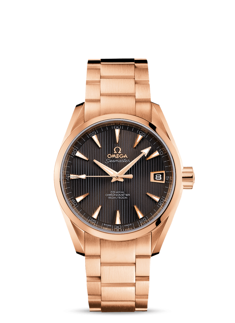 Omega 231.50.39.21.06.001 : Seamaster Aqua Terra 150M Co-Axial 38.5 Red Gold / Grey / Bracelet