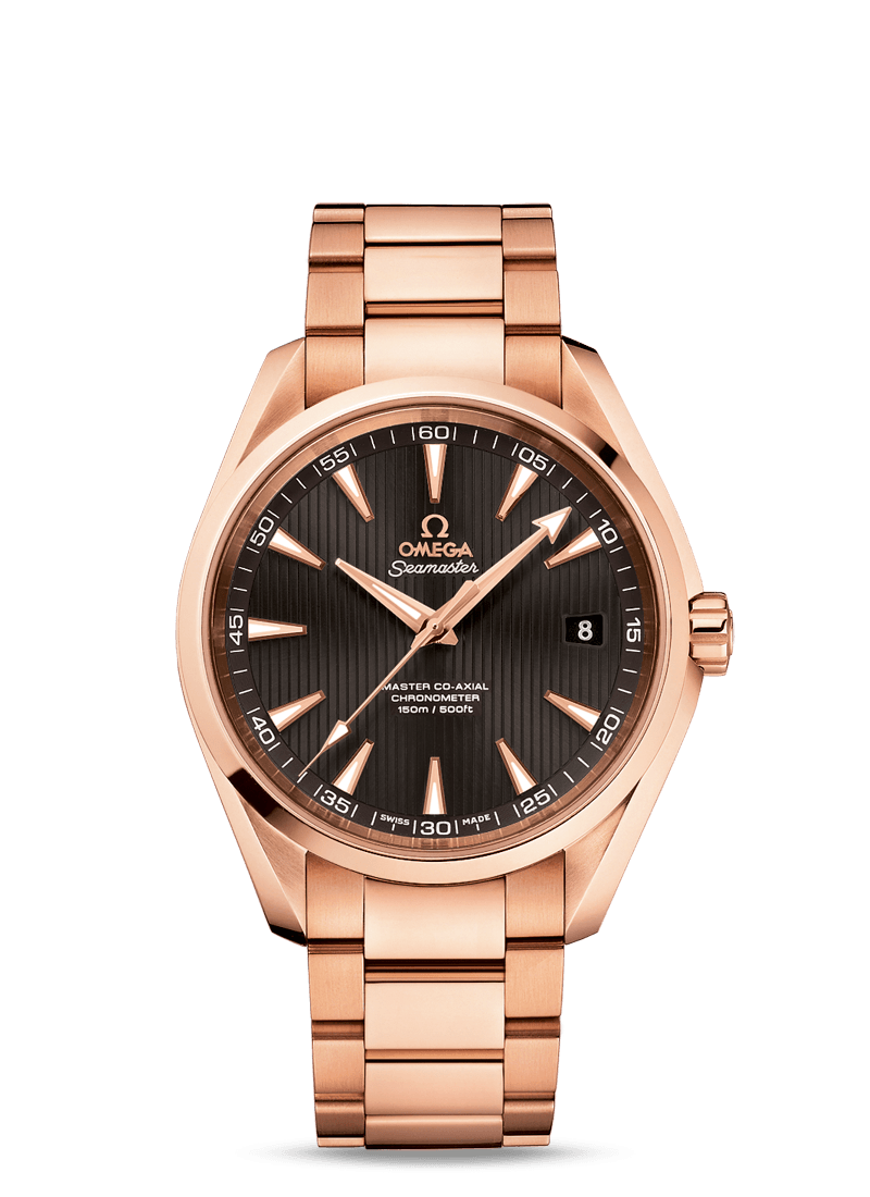 Omega 231.50.42.21.06.002 : Seamaster Aqua Terra 150m Master Co-Axial 41.5 Red Gold / Grey / Bracelet