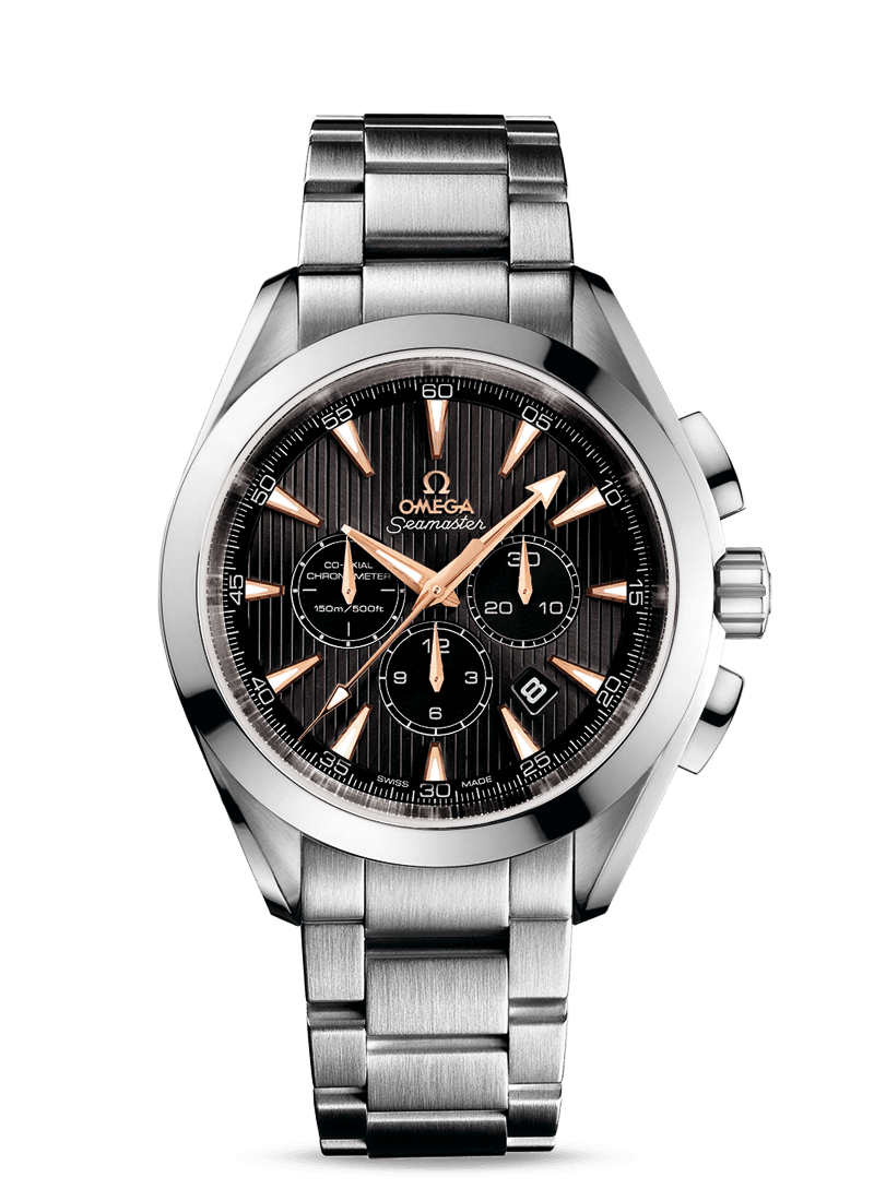 Omega 231.50.44.50.01.001 : Seamaster Aqua Terra 150M Co-Axial 44 Chronograph White Gold / Black / Bracelet