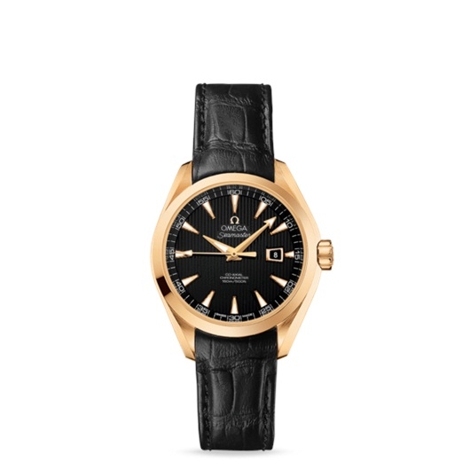 Omega 231.53.34.20.01.001 : Seamaster Aqua Terra 150M Co-Axial 34 Yellow Gold / Black