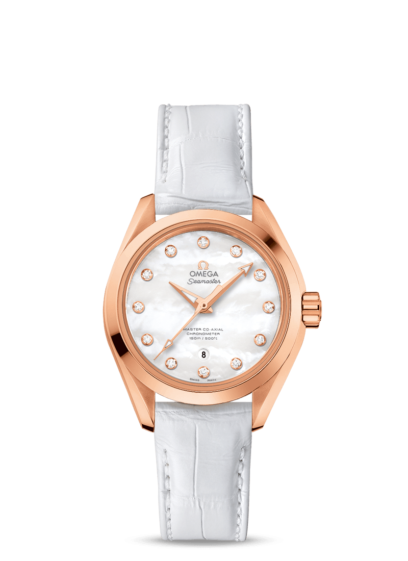 Omega 231.53.34.20.55.001 : Seamaster Aqua Terra 150M Master Co-Axial 34 Sedna Gold / MOP