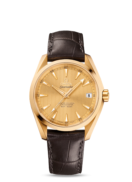 Omega 231.53.39.21.08.001 : Seamaster Aqua Terra 150m Master Co-Axial 38.5 Yellow Gold / Champagne