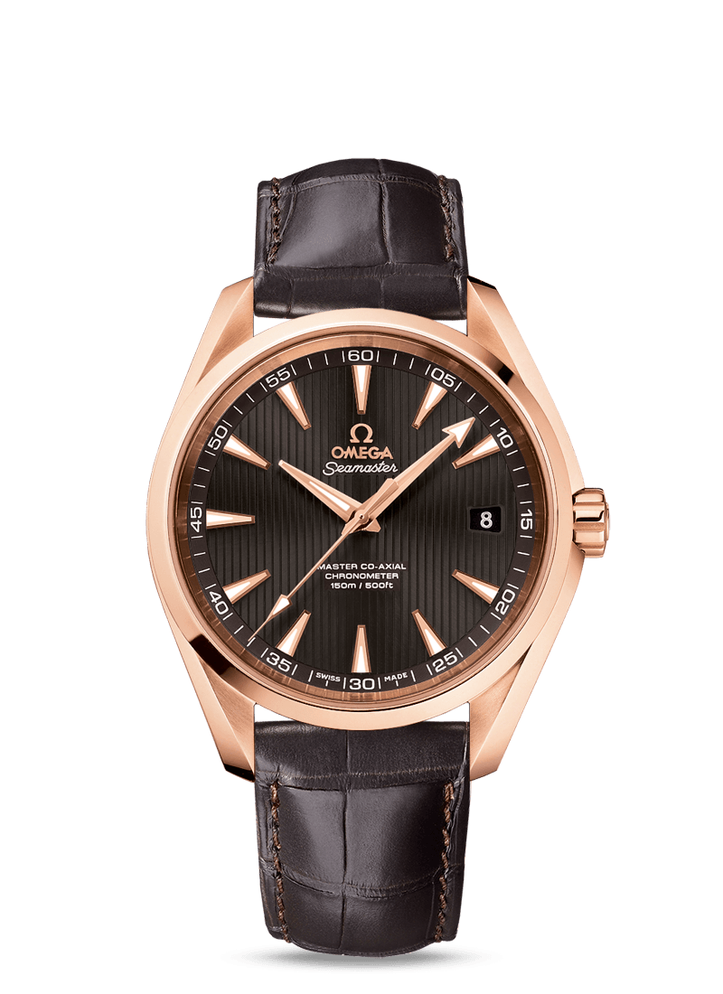 Omega 231.53.42.21.06.002 : Seamaster Aqua Terra 150m Master Co-Axial 41.5 Red Gold / Grey