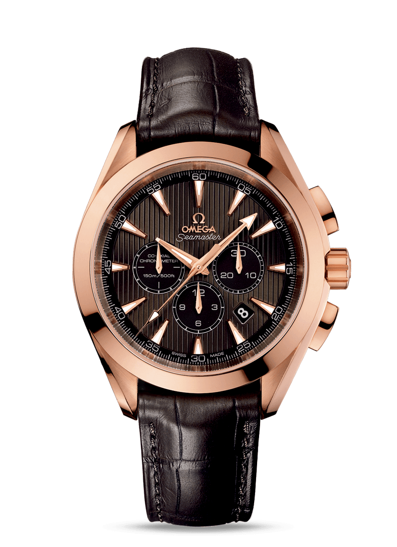 Omega 231.53.44.50.06.001 : Seamaster Aqua Terra 150M Co-Axial 44 Chronograph Red Gold / Grey