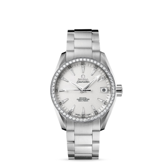 Omega 231.55.39.21.52.001 : Seamaster Aqua Terra 150M Co-Axial 38.5 White Gold / Diamond / Silver / Bracelet