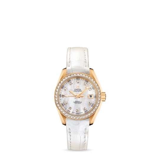 Omega 231.58.30.20.55.002 : Seamaster Aqua Terra 150M Co-Axial 30 Yellow Gold / Diamond / MOP