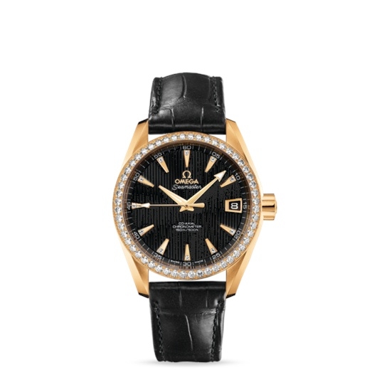 Omega 231.58.39.21.51.002 : Seamaster Aqua Terra 150M Co-Axial 38.5 Yellow Gold / Diamond / Black