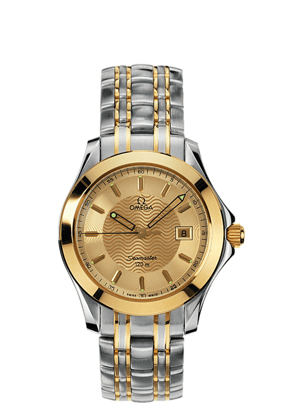 Omega 2311.11.00 : Seamaster 120M Quartz 41 Stainless Steel / Yellow Gold / Champagne / Bracelet