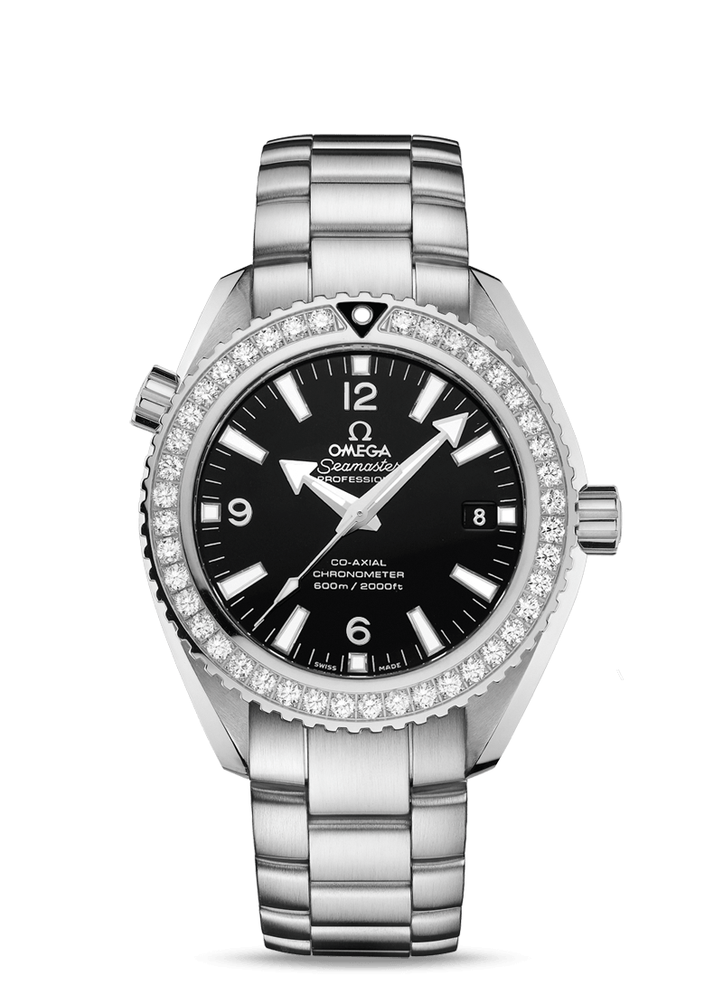Omega 232.15.42.21.01.001 : Seamaster Planet Ocean 600M Co-Axial 42 Stainless Steel / Diamond / Black / Bracelet
