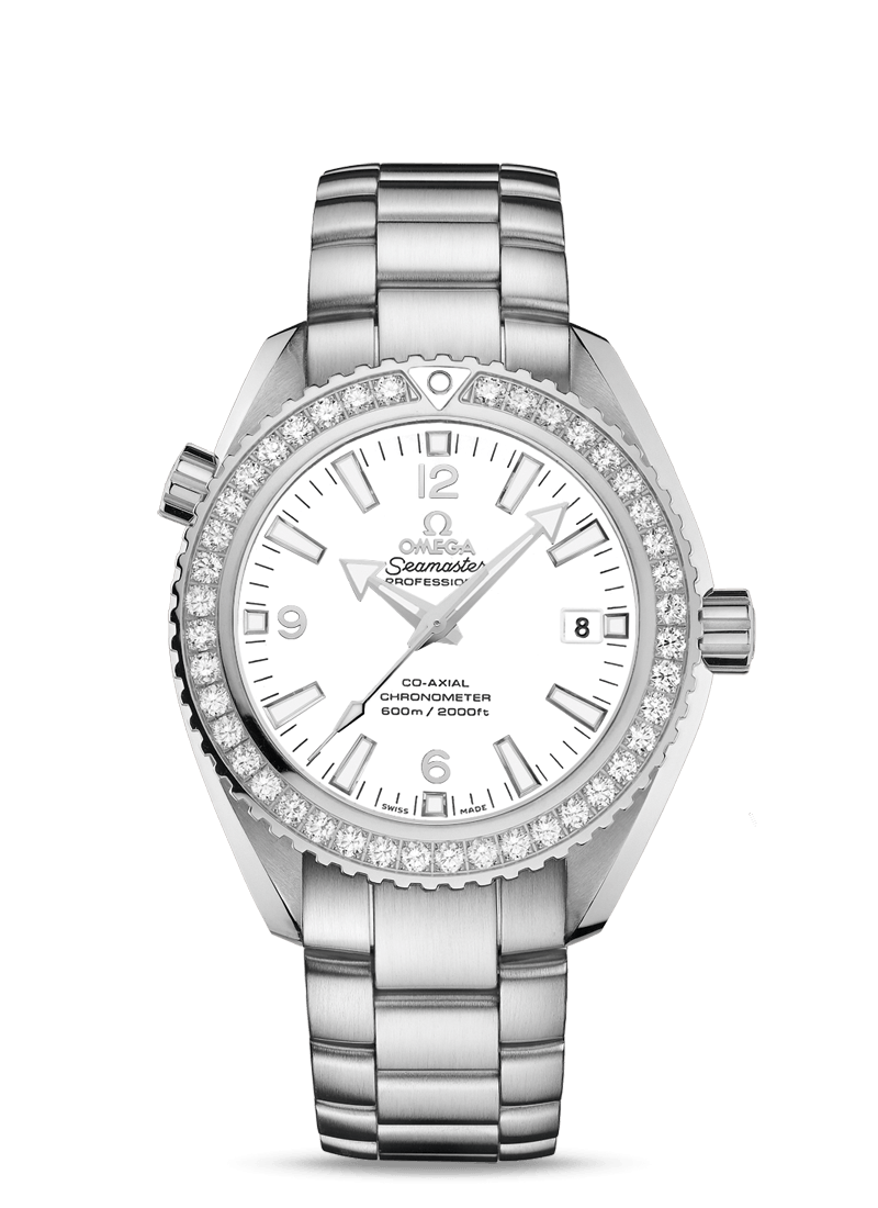 Omega 232.15.42.21.04.001 : Seamaster Planet Ocean 600M Co-Axial 42 Stainless Steel / Diamond / White / Bracelet