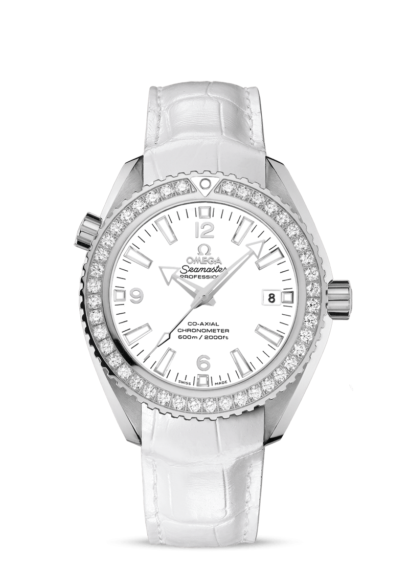 Omega 232.18.42.21.04.001 : Seamaster Planet Ocean 600M Co-Axial 42 Stainless Steel / Diamond / White / Alligator