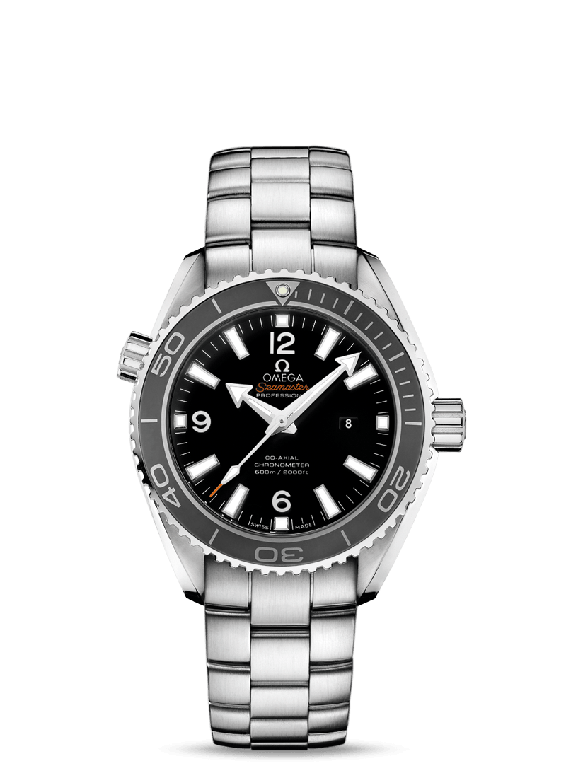 Omega 232.30.38.20.01.001 : Seamaster Planet Ocean 600M Co-Axial 37.5 Stainless Steel / Black / Bracelet
