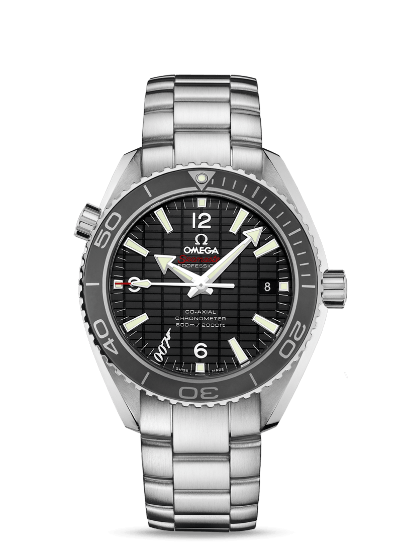 Omega 232.30.42.21.01.004 : Seamaster Planet Ocean 600M Co-Axial 42 Stainless Steel / Black / Bracelet / James Bond Skyfall