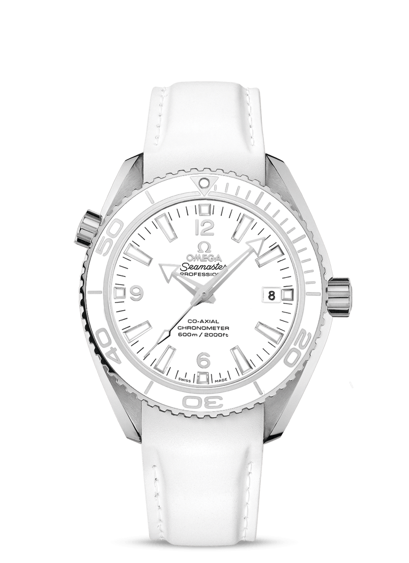 Omega 232.32.42.21.04.001 : Seamaster Planet Ocean 600M Co-Axial 42 Stainless Steel / White / Rubber