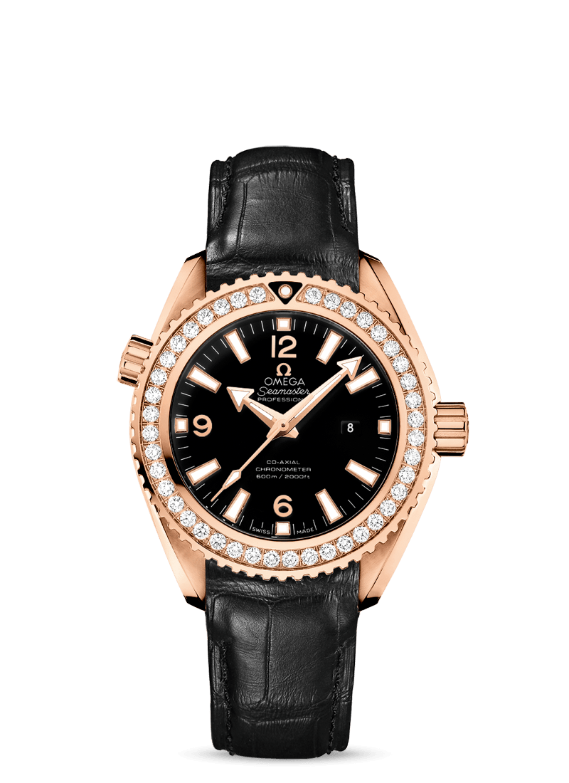 Omega 232.58.38.20.01.001 : Seamaster Planet Ocean 600M Co-Axial 37.5 Red Gold / Diamond / Alligator