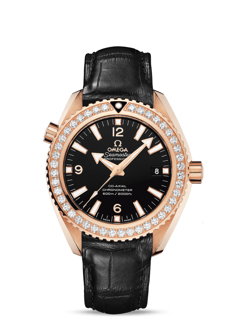 Omega 232.58.42.21.01.001 : Seamaster Planet Ocean 600M Co-Axial 42 Red Gold / Diamond / Alligator