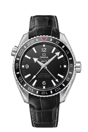 Omega 232.98.44.22.01.002 : Seamaster Planet Ocean 600M Co-Axial 43.5 GMT Platinum / Diamond / Oman