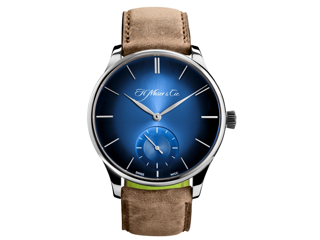 H. Moser & Cie 2327-0203 : Venturer Small Seconds XL Funky Blue, White Gold