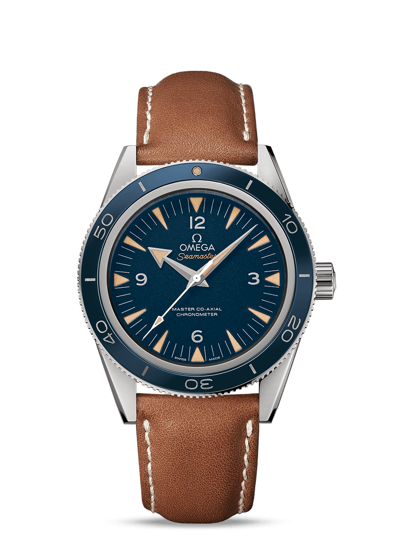 Omega 233.92.41.21.03.001 : Seamaster 300 Master Co-Axial Titanium / Blue / Strap