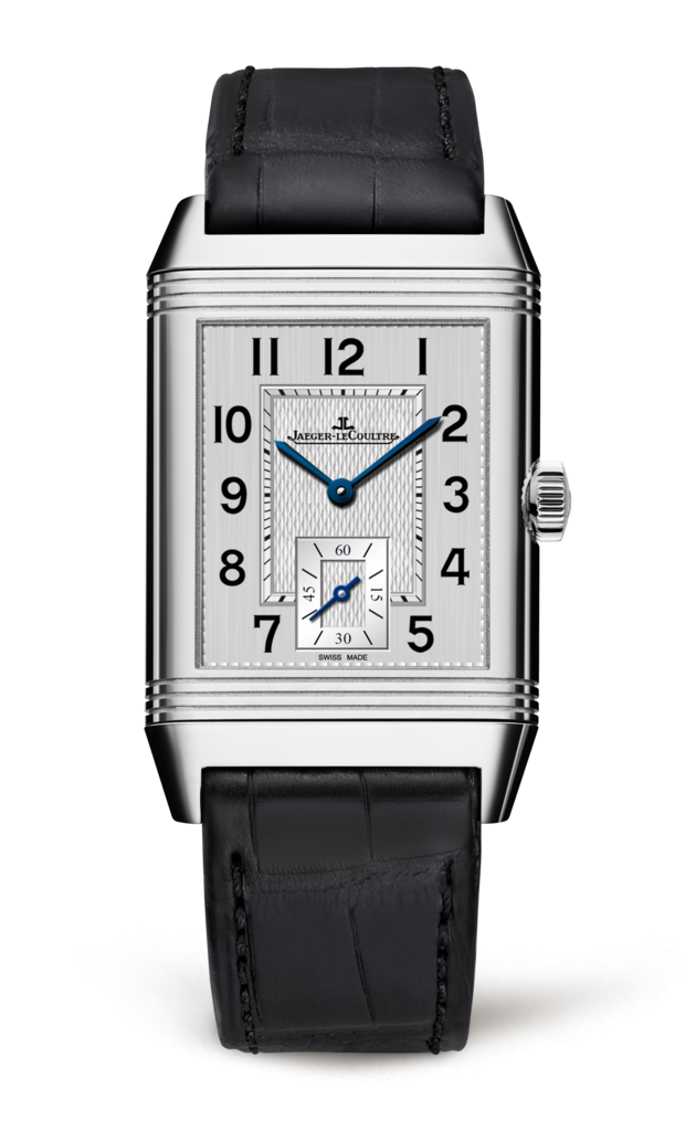 Jaeger-LeCoultre 2438520 : Reverso Classic Medium Small Seconds Stainless Steel / Silver / Alligator