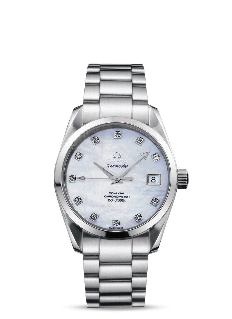 Omega 2504.75.00 : Seamaster Aqua Terra 150M Co-Axial 36.2 Stainless Steel / MOP / Bracelet