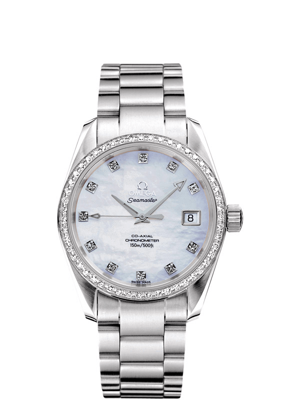 Omega 2509.75.00 : Seamaster Aqua Terra 150M Co-Axial 36.2 Stainless Steel / Diamond / MOP / Bracelet