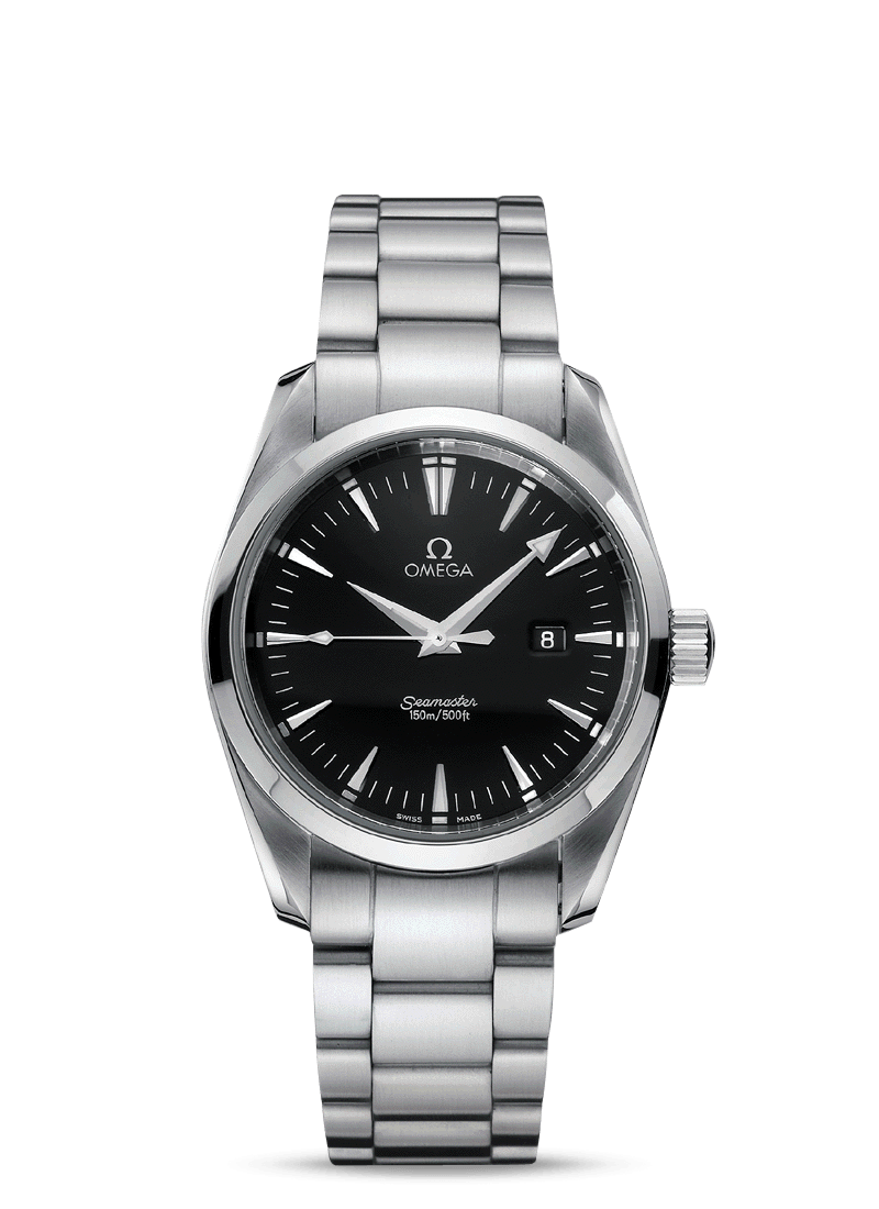 Omega 2518.50.00 : Seamaster Aqua Terra 150M Quartz 36.2 Stainless Steel / Black / Bracelet