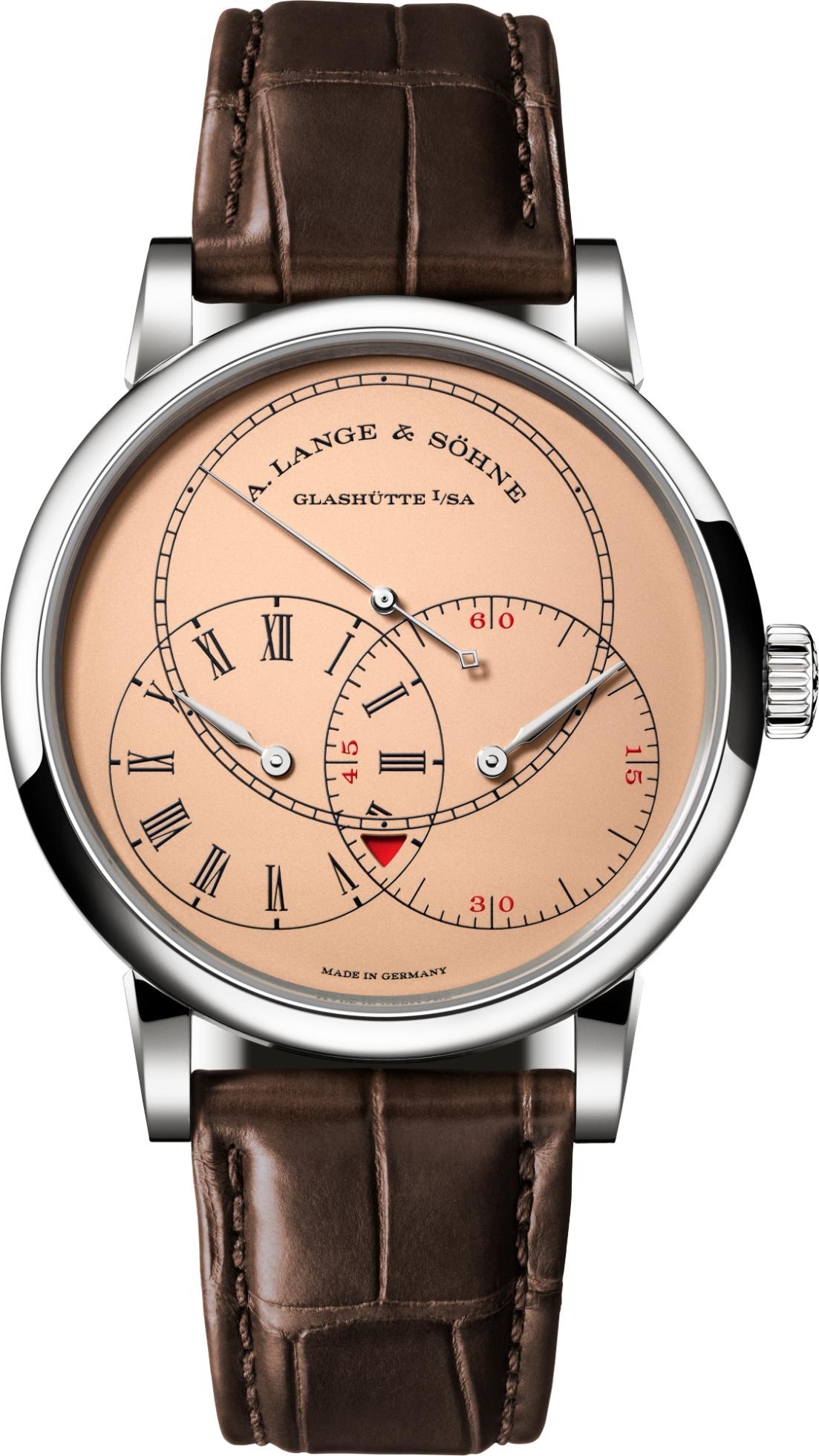 A. Lange & Söhne 252.056 : Richard Lange Jumping Seconds White Gold / Pink