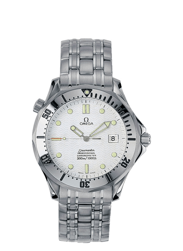 Omega 2532.20.00 : Seamaster Diver 300M Automatic 41 Stainless Steel / White / Bracelet