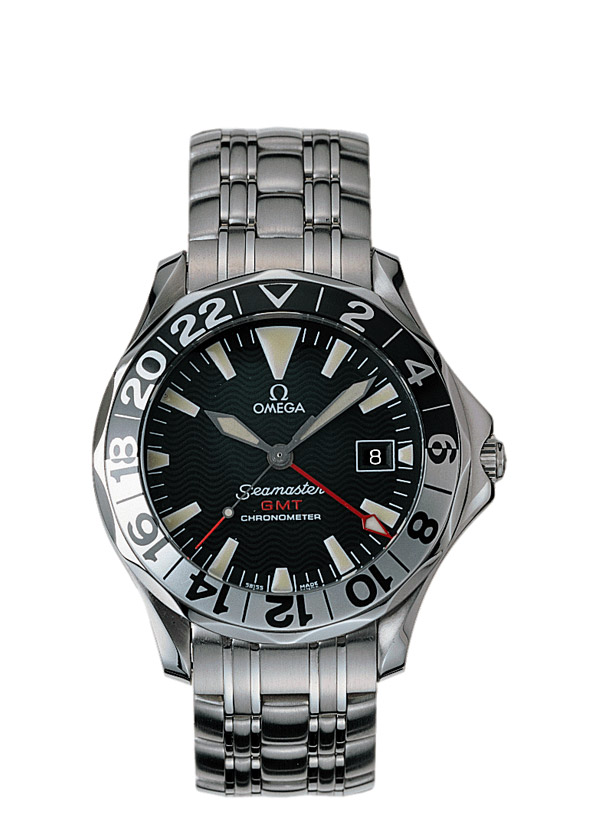 Omega 2534.50.00 : Seamaster Diver 300M Automatic 41 GMT Stainless Steel / Black / Bracelet / 50th Anniversary