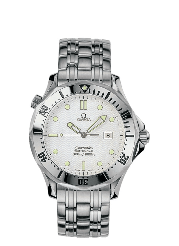 Omega 2542.20.00 : Seamaster Diver 300M Quartz 41 Stainless Steel / White / Bracelet