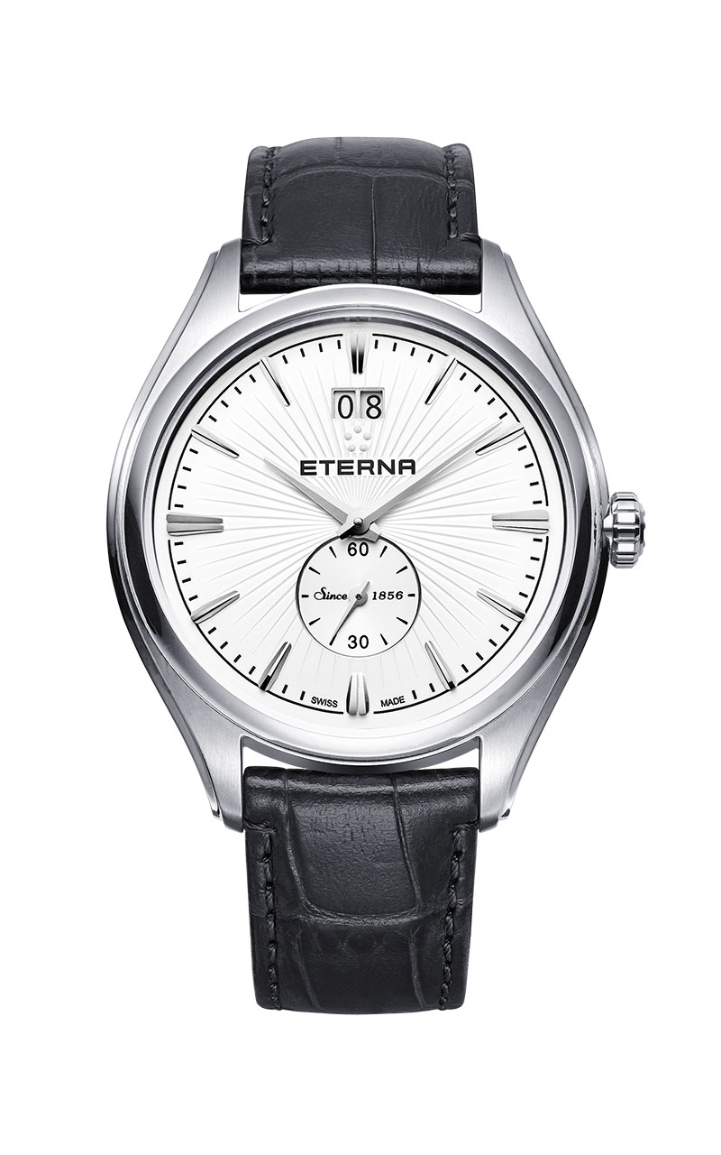 Eterna 2545.41.60.1340 : Avant-Garde Quartz Big Date White / Strap