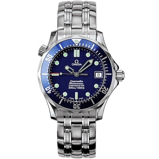 Omega 2551.80.00 : Seamaster Diver 300M Automatic 36.25 Stainless Steel / Blue / Bracelet