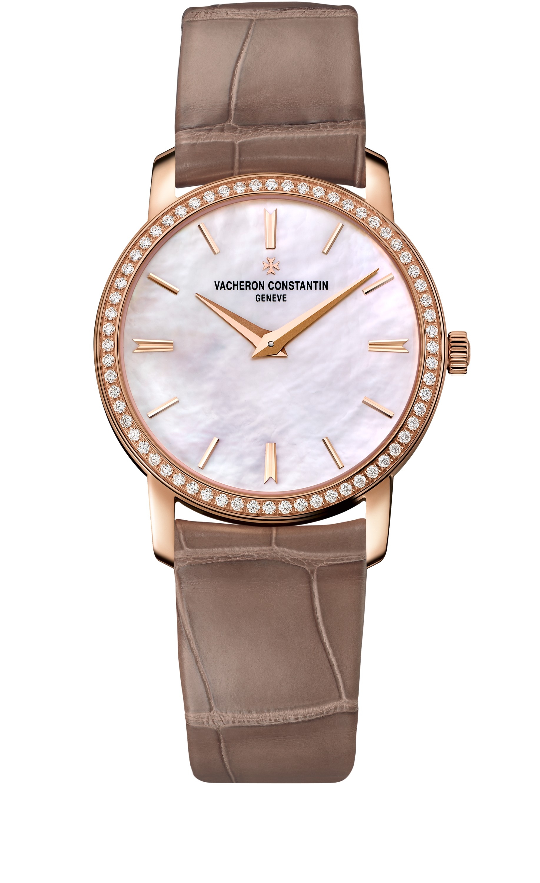 Vacheron Constantin 25558/000R-B156 : Traditionnelle Quartz Pink Gold / Diamond / MOP