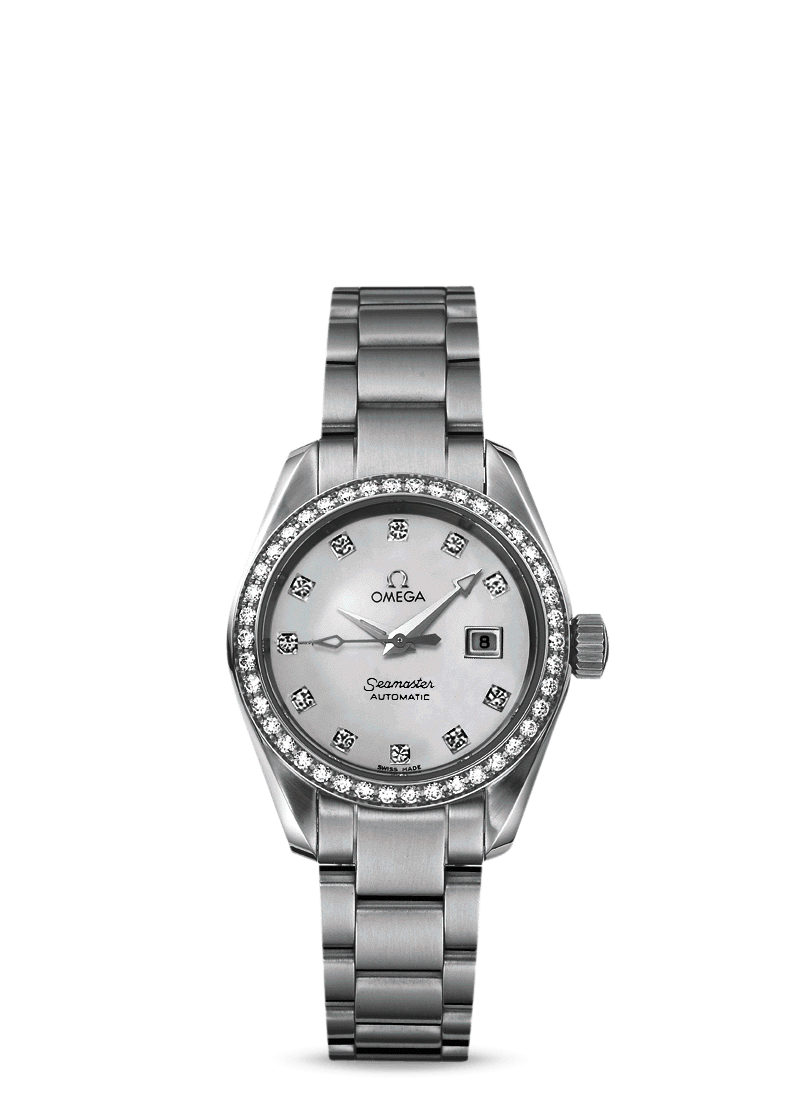 Omega 2565.75.00 : Seamaster Aqua Terra 150M Automatic 29.2 Stainless Steel / Diamond / MOP  / Bracelet