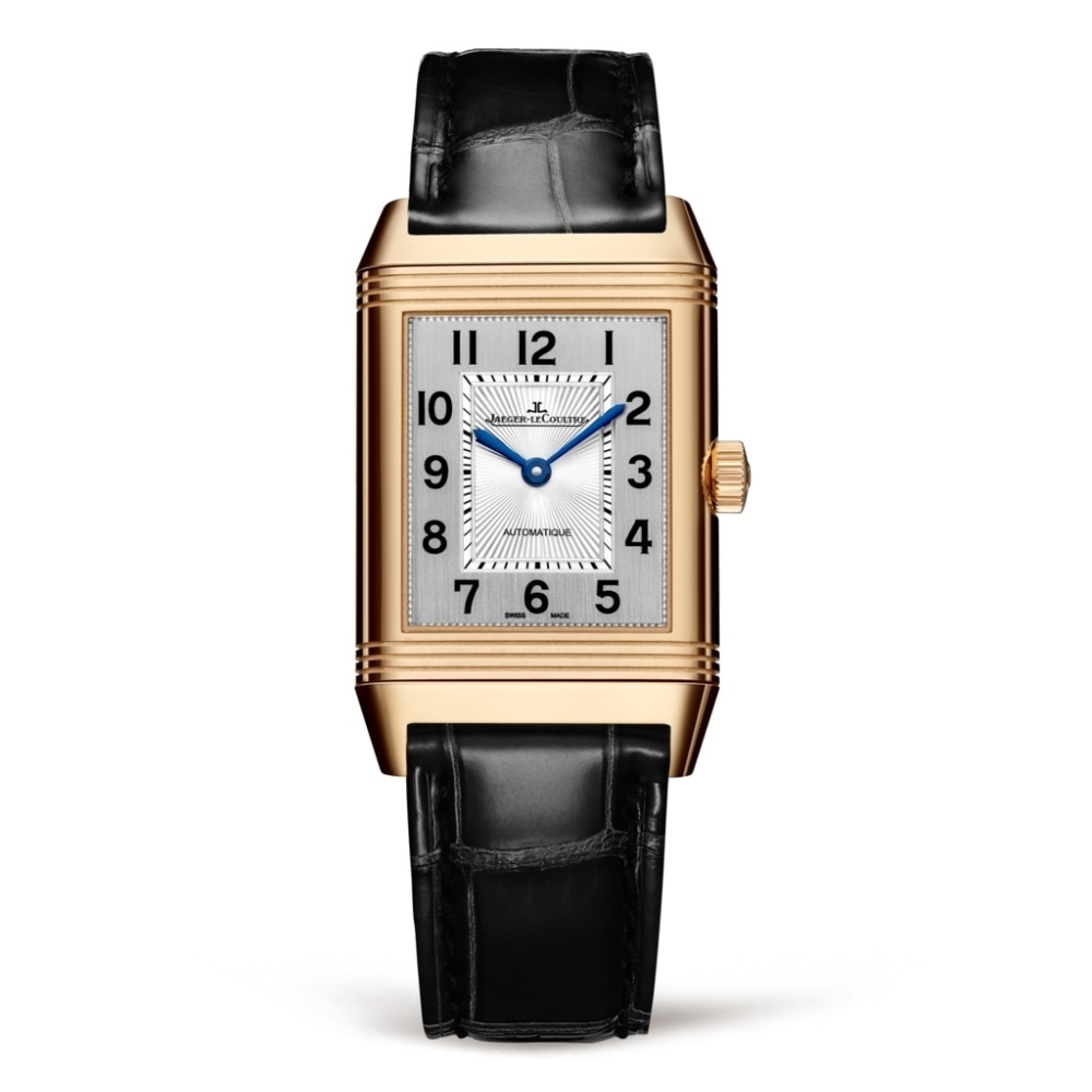 Jaeger-LeCoultre 2572420 : Reverso Classic Medium Duetto Pink Gold / Silver / Alligator