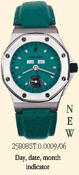 Audemars Piguet 25808ST.O.0009/06 : Royal Oak OffShore 25808 Full Calendar Turquoise