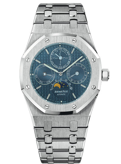 Audemars Piguet 25820ST.OO.0944ST.04 : Royal Oak Perpetual Calendar Stainless Steel / Dark Blue