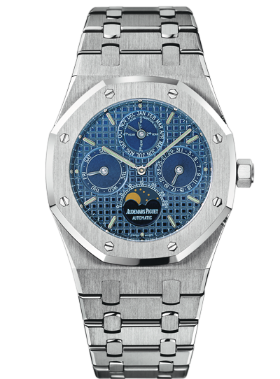 Audemars Piguet 25820ST.OO.0944ST.05 : Royal Oak Perpetual Calendar Stainless Steel / Blue