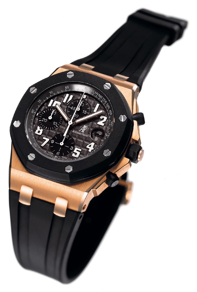 Audemars Piguet 25940OK.OO.D002CA.01 : Royal Oak OffShore 25940 Chronograph Rubberclad Pink Gold