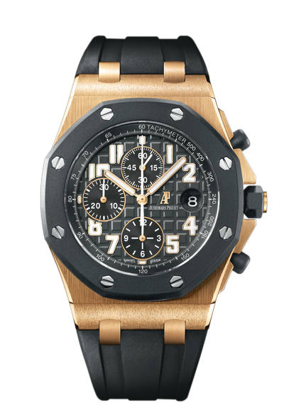 Audemars Piguet 25940OK.OO.D002CA.02 : Royal Oak Offshore 25940 Chronograph Rubberclad Pink Gold