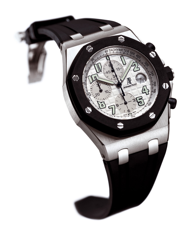Audemars Piguet 25940SK.OO.D002CA.02 : Royal Oak OffShore 25940 Chronograph Rubberclad Stainless Steel / Silver
