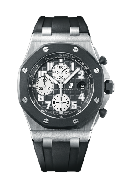 Audemars Piguet 25940SK.OO.D002CA.03 : Royal Oak Offshore 25940 Chronograph Rubberclad Stainless Steel / Black / Black Date