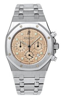 Audemars Piguet 25960BC.OO.1185BC.02 : Royal Oak 25960 Chronograph White Gold / Salmon