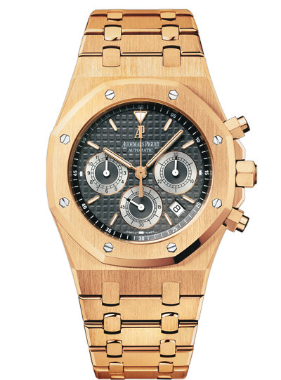 Audemars Piguet 25960OR.OO.1185OR.03 : Royal Oak 25960 Chronograph Pink Gold / Brown