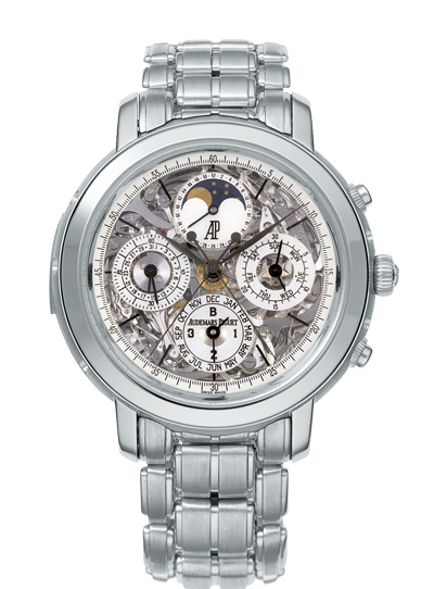 Audemars Piguet 26023PT.OO.1138PT.01 : Jules Audemars 26023 Grande Complication Platinum / Sapphire / Bracelet