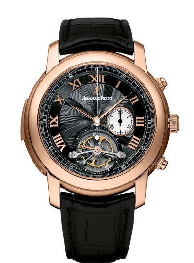 Audemars Piguet 26050OR.OO.D002CR.01 : Jules Audemars Minute Repeater Tourbillon Chronograph Pink Gold / Black