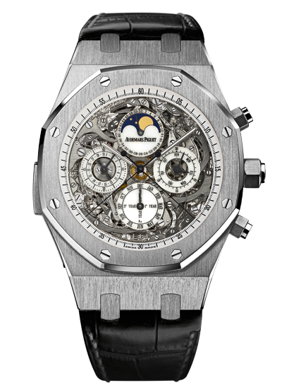 Audemars Piguet 26065IS.OO.D002CR.01 : Royal Oak Grande Complication Openworked Titanium / Strap