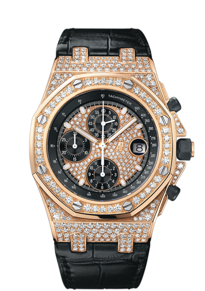 Audemars Piguet 26067OR.ZZ.D002CR.01 : Royal Oak Offshore Pink Gold / Diamonds