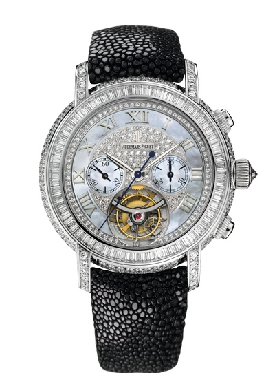 Audemars Piguet 26083BC.ZZ.D102CR.01 : Jules Audemars 26083 Tourbillon Chronograph White Gold / MOP